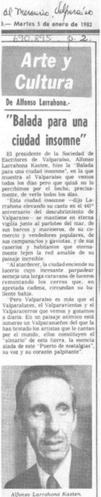 Balada para una ciudad insomne.