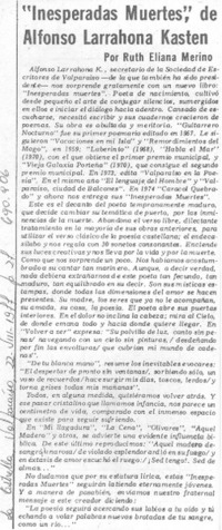 "Inesperadas muertes", de Alfonso Larrahona Kästen