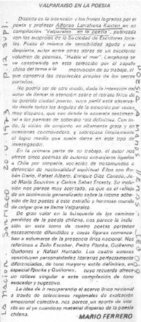 Valparaíso en la poesía