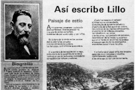 Así escribe Lillo.