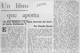 El arte moderno y la teoría marxista del arte