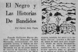 El negro y las historias de bandidos