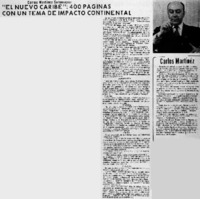 El nuevo Caribe": 400 páginas con un tema de impacto continental