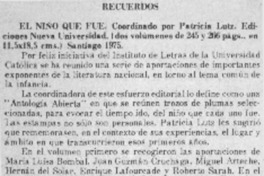 El niño que fue.