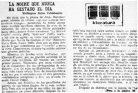 La noche que nunca ha gestado el día