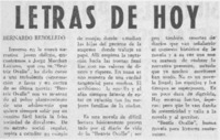 Letras de hoy