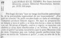 Las horas en el tiempo