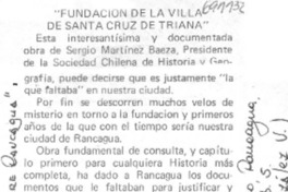 Fundación de la Villa de Santa Cruz de Triana