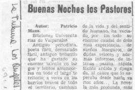 Buenas noches los pastores