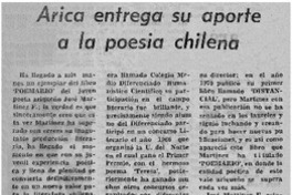 Arica entrega su aporte a la poesía chilena