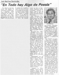 En todo hay algo de poesía".