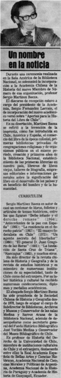 Un nombre en la noticia.