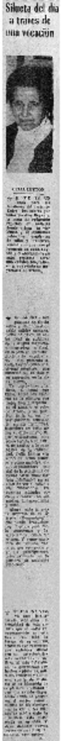 Silueta del día a través de una vocación.