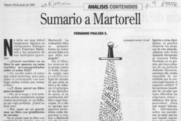 Sumario a Martorell