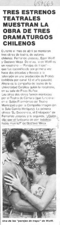 Jorge Marchant estrenará obra sobre Gabriela Mistral.