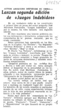Lanzan segunda edición de "juegos indebidos".