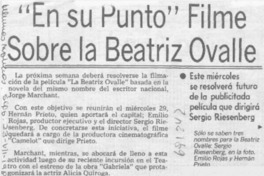 "En su punto" filme sobre la Beatriz Ovalle.