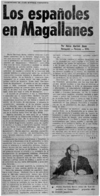 Los españoles en Magallanes