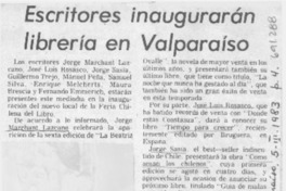 Escritores inaugurarán librería en Valparaíso.