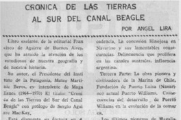 Crónica de las tierras al sur del Canal Beagle