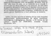 Las horas en el tiempo.