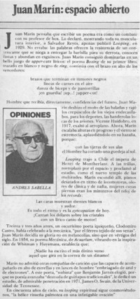 Juan Marín: espacio abierto