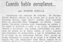 Cuando había aeroplanos...