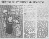 Teatro de títeres y marionetas.