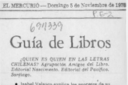 ¿Quién es quién en las letras chilenas?