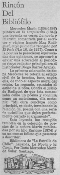 Rincón del bibliófilo.