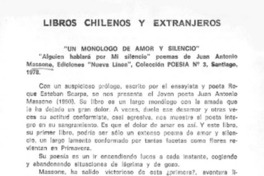 Un monólogo de amor y silencio