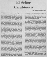 El señor carabinero