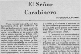 El señor carabinero
