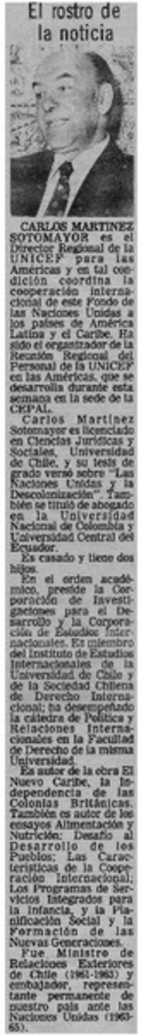 El rostro de la noticia.