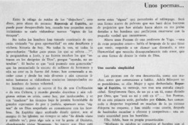 Una extraña simplicidad.