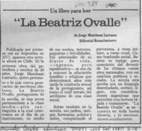 La Beatriz Ovalle.