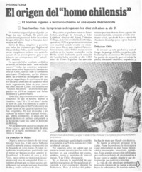 El origen del "homo chilensis"