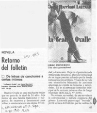 Retorno del folletín.