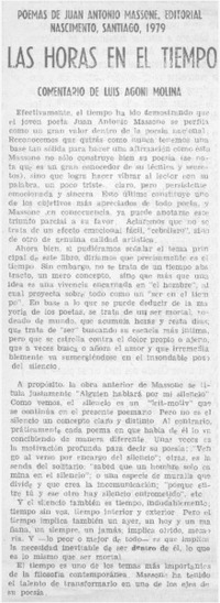 Las horas en el tiempo