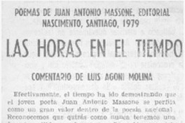 Las horas en el tiempo