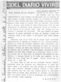 Las horas en el tiempo