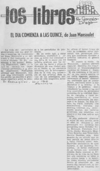 El día comienza a las quince