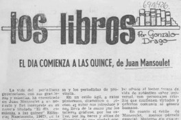 El día comienza a las quince