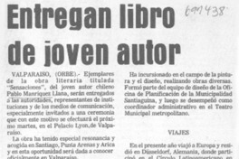 Entregan libro de joven autor.