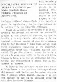 Magallanes, síntesis de tierra y gentes.
