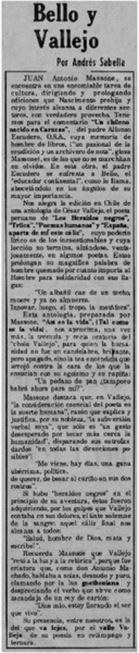 Bello y Vallejo