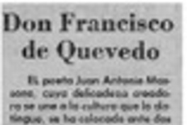 Don Francisco de Quevedo