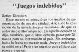 Juegos indebidos"