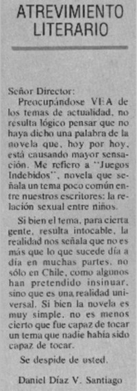 Atrevimiento literario