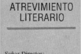 Atrevimiento literario